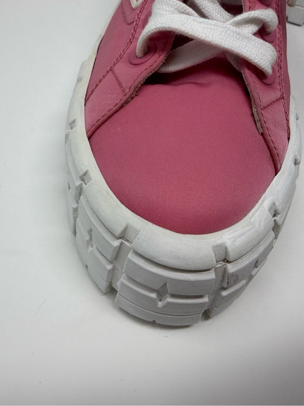 Prada Hot Pink Platform Lace-Up Sneakers - Picture 10 of 16
